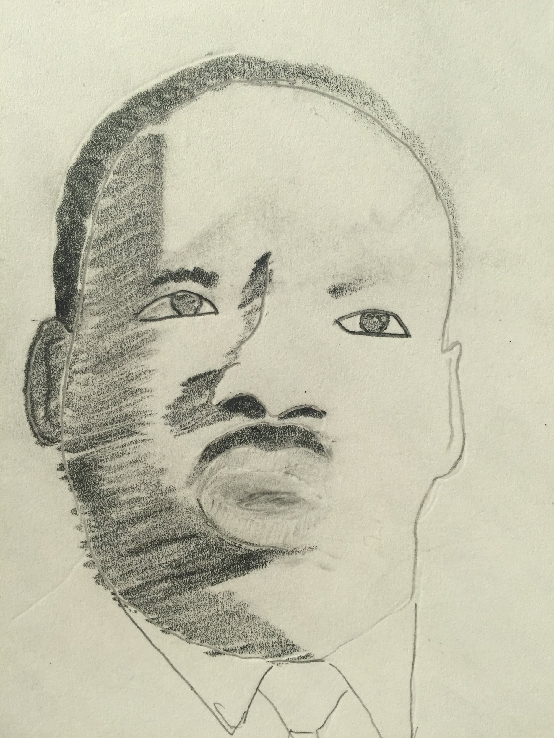 MLK pencil sketch