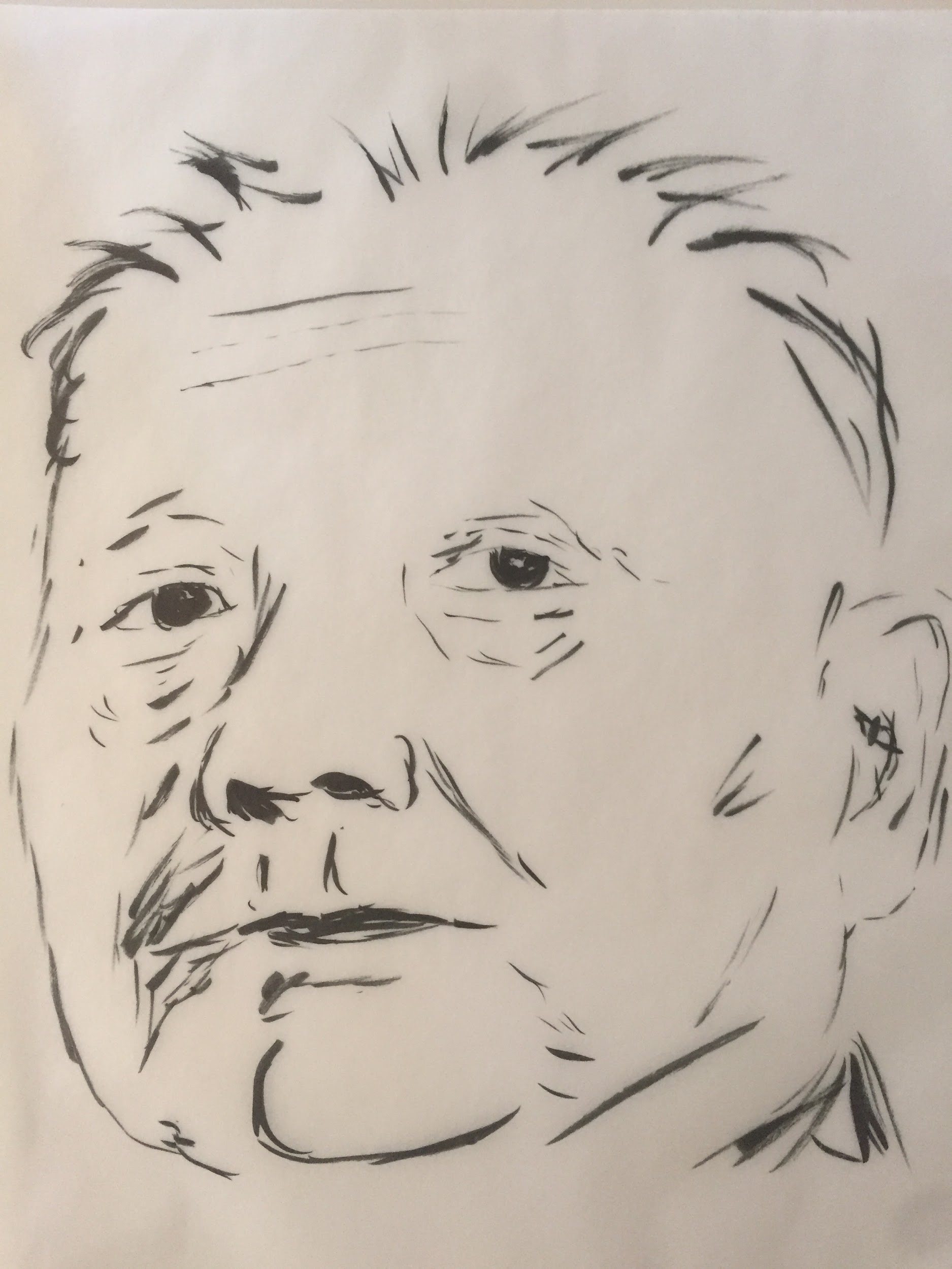 Bill Murray ink sketch